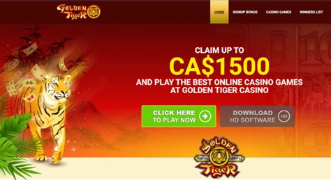 Golden Tiger Casino Promotion: Up To $1500 Welcome Bonus.